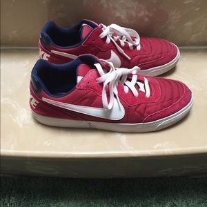 Nike red sneakers